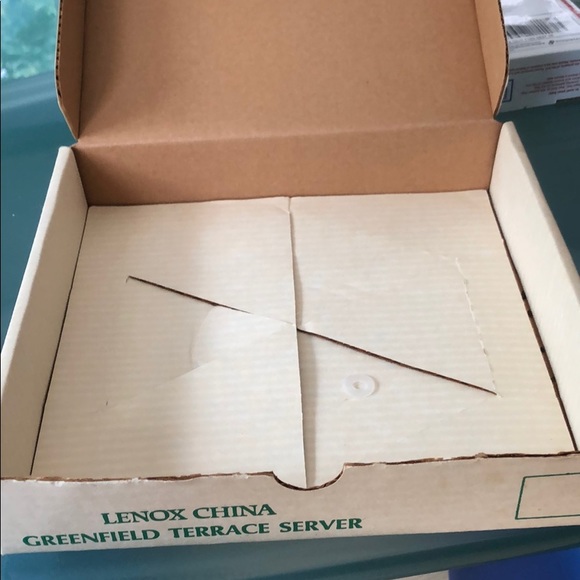 LENOX CHINA TWO TIERED GREENFIELD TERRACE SERVER - Picture 5 of 14